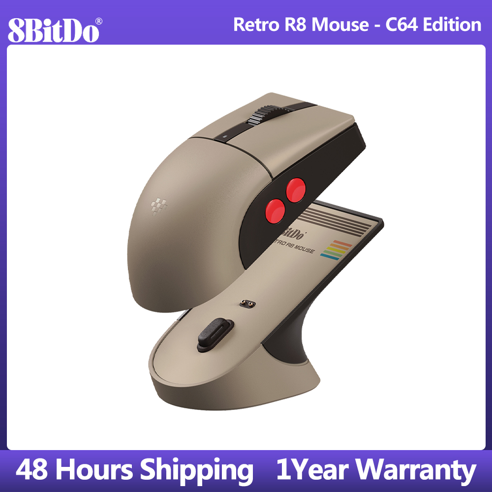 Mouse Gaming Retro - 8BitDo Retro R8 마우스 (마이크로 스위치,