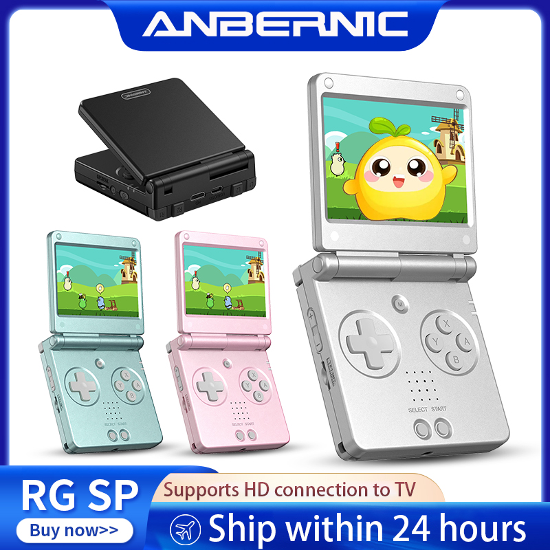 Retro Gaming Emulator Console - 안베르닉 RGSP 플립 레트로 휴대용 게임