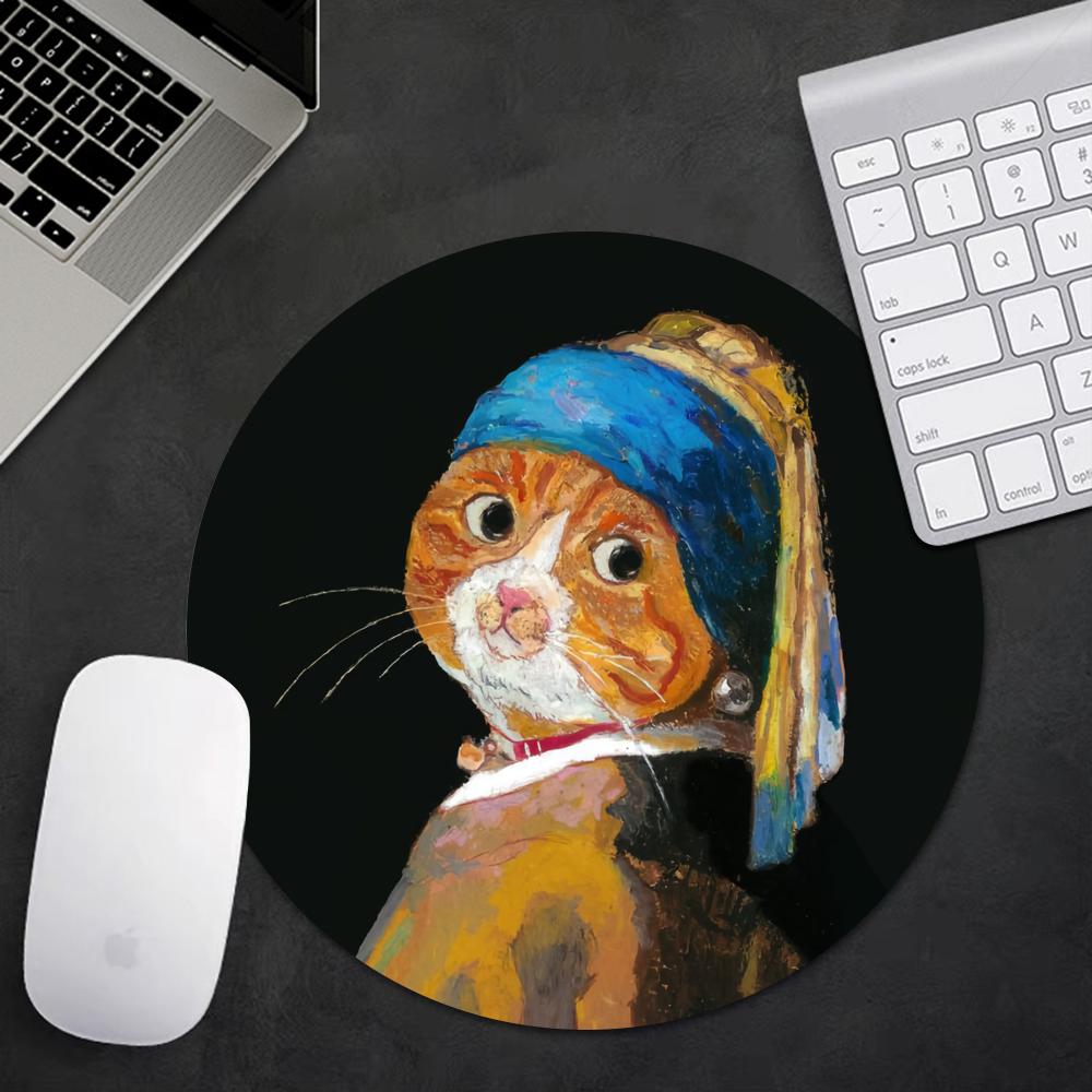 Mouse Gaming Retro - 귀여운 고양이 마우스 패드 빈티지 별이
