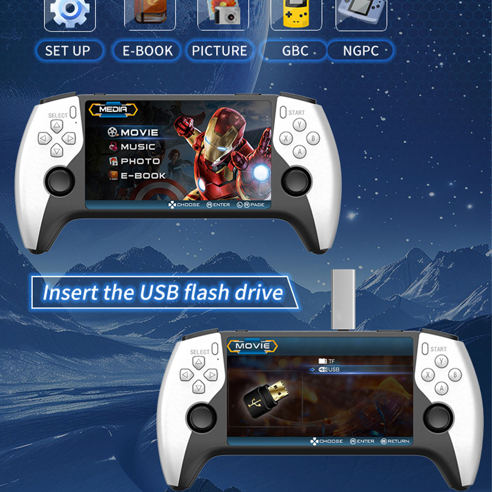 2026 새로운 SF3500 5인치 휴대용 게임 콘솔  - Retro Gaming Emulator Console 리뷰 및 가격