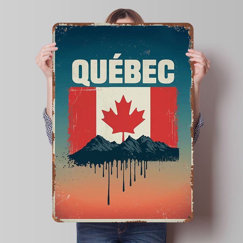 퀘벡 여행 인쇄 포스터 맞춤형 벽 예술 레트로 빈티지  - Retro Gaming Quebec 리뷰 및 가격