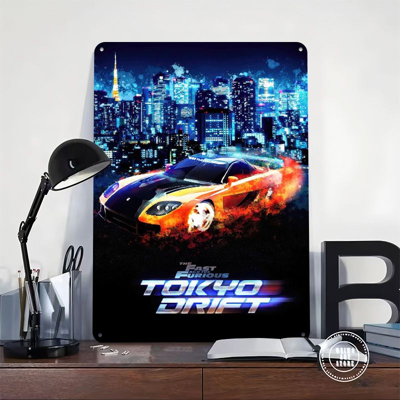 분노의 질주 도쿄 드리프트 양철 포스터 맞춤형 벽 장식 - Retro Gaming Tokyo 리뷰 및 가격
