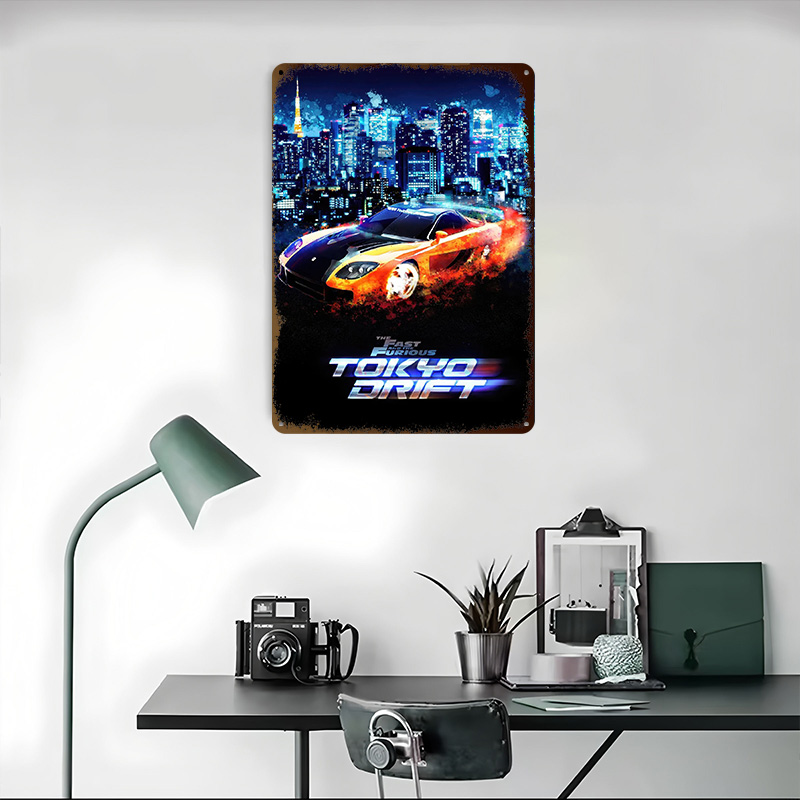 분노의 질주 도쿄 드리프트 양철 포스터 맞춤형 벽 장식 - Retro Gaming Tokyo 리뷰 및 가격