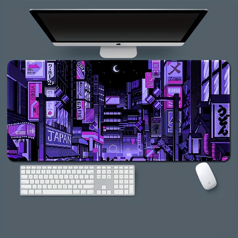 XXL 도쿄 스트리트 데스크 매트, 생동감 넘치는 보라 - Retro Gaming Tokyo 리뷰 및 가격